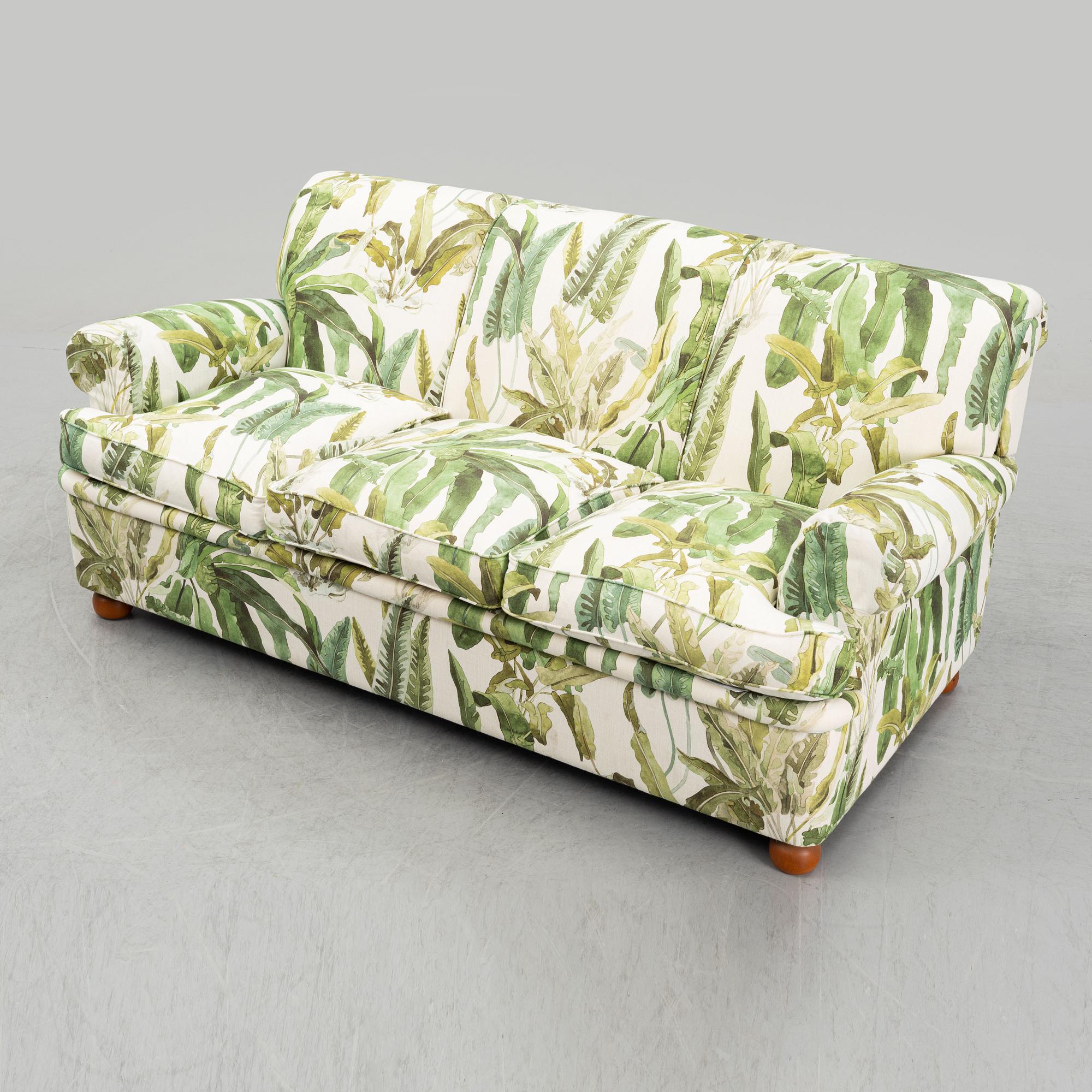 A model 703 sofa by Josef Frank for Firma Svenskt Tenn.