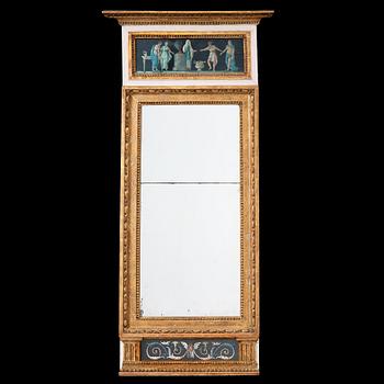 576. A late Gustavian circa 1800 mirror.