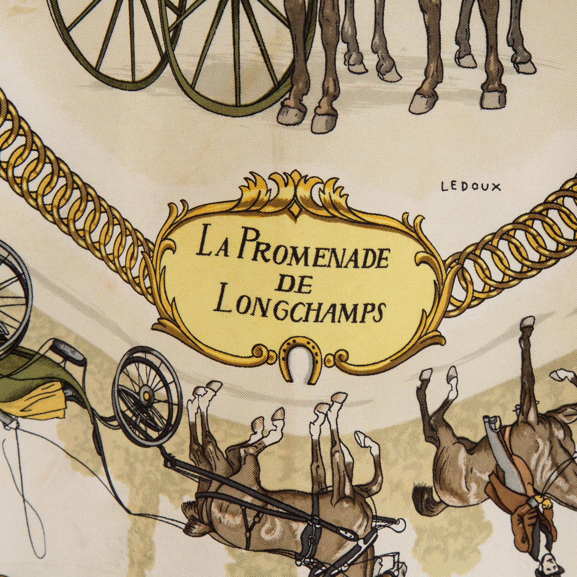 A silkscarf by Hermès, "La Promenade de Longchamps".