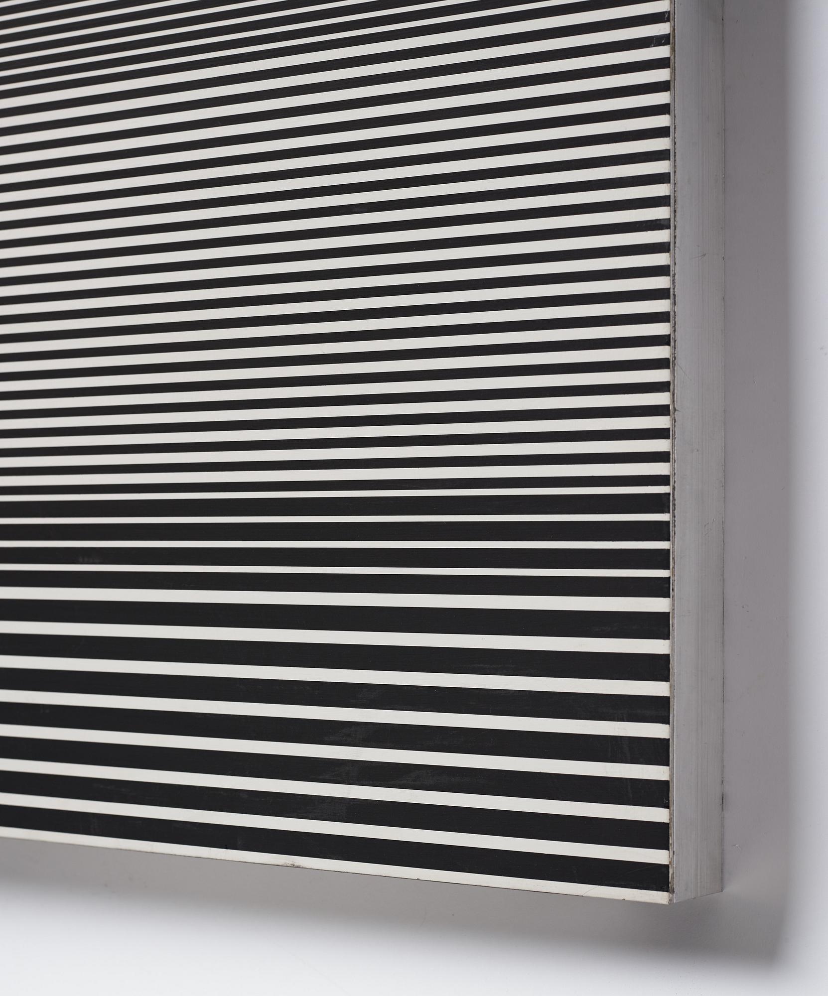 Michael Scott, enamel on aluminum, signed and dated -90 verso.