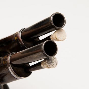 FLINTLÅSPISTOLER, ETT PAR, Spanien, Manuel Zuloaga, Madrid, tidigt 1800-tal.