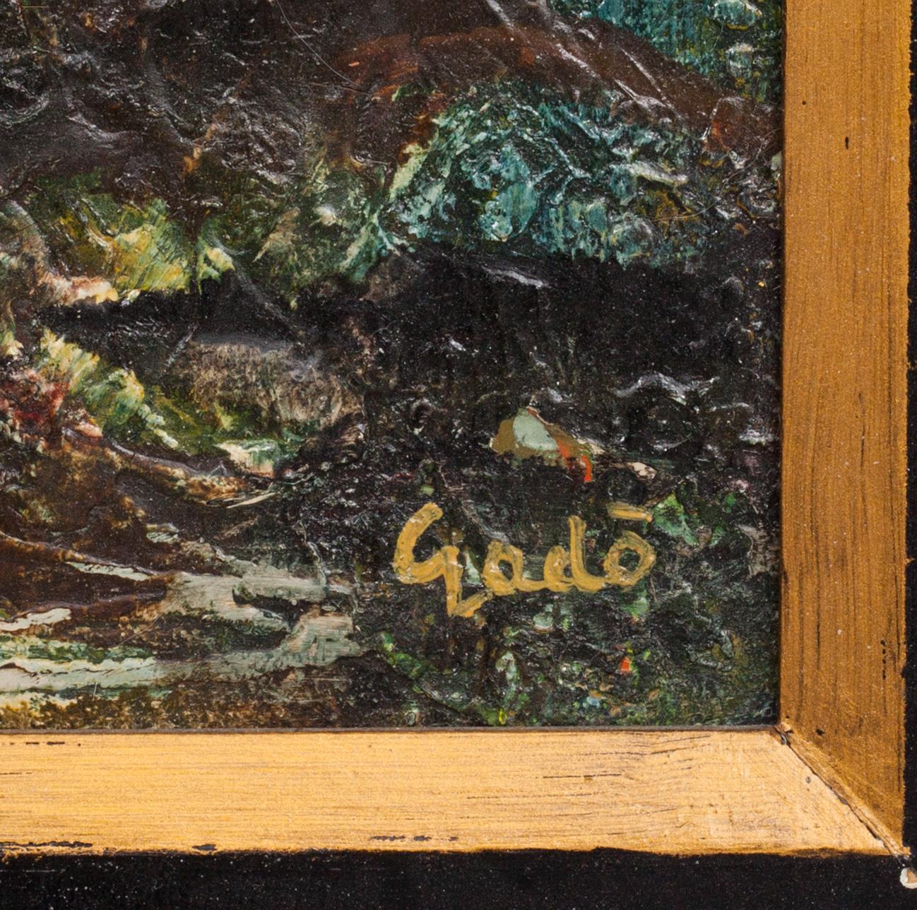 BERTIL GADÖ, olja på pannå, signerad.