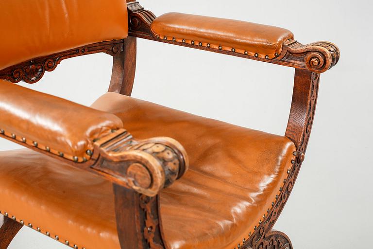 An armchair fromthe early 20th century.