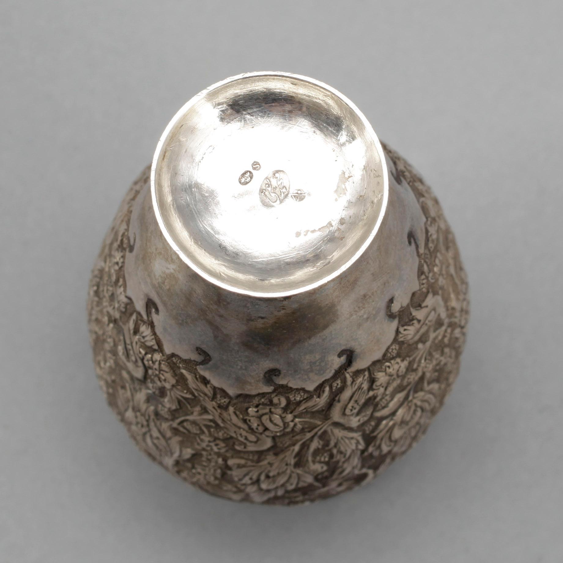 PARTI SILVER, 8 delar, Persien, 1800-/1900-tal, vikt ca 673 gram.