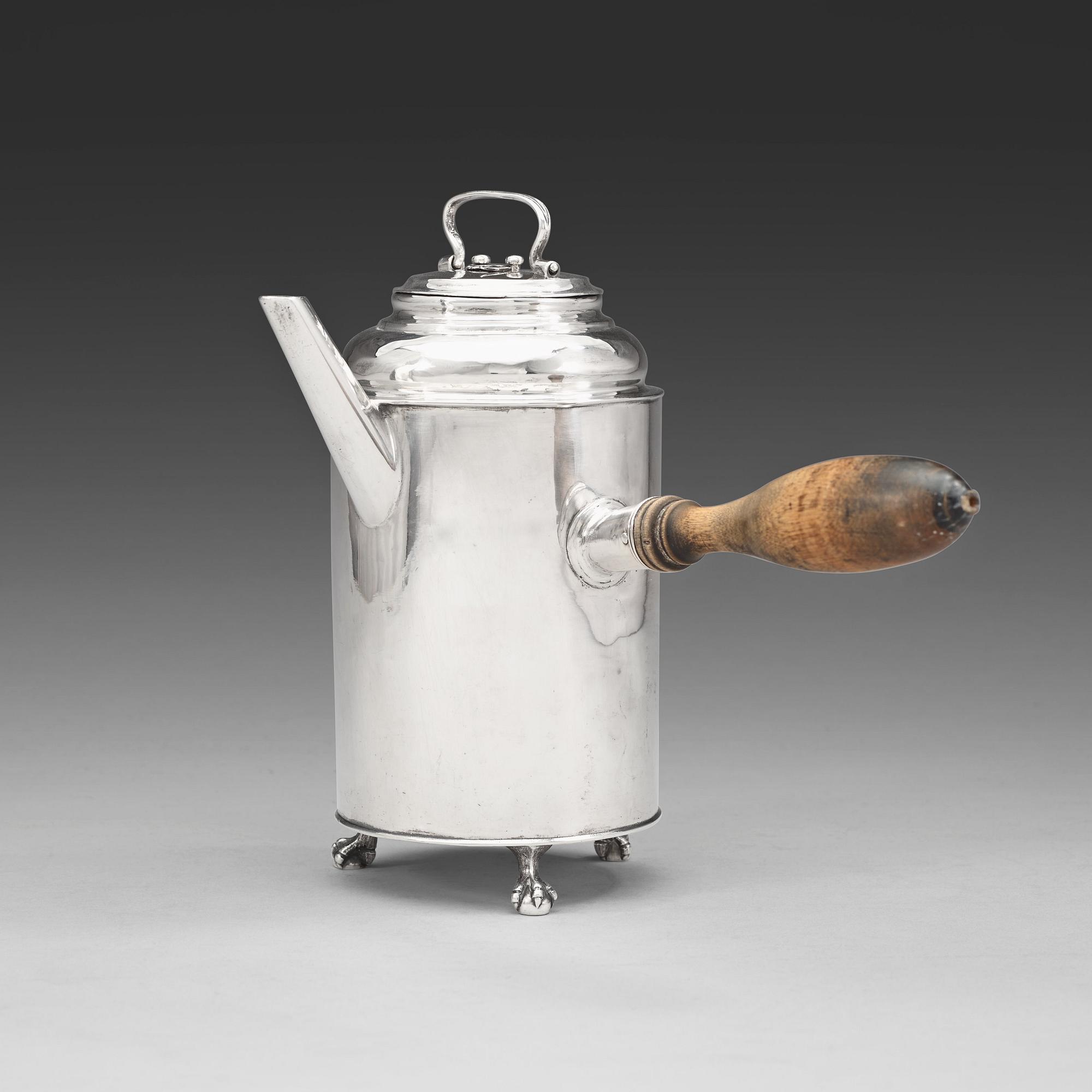 CHOKLADKANNA, av Arvid Castman, Eksjö 1787. Gustaviansk.
