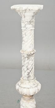PIEDESTAL, alabaster, 1900-tal.