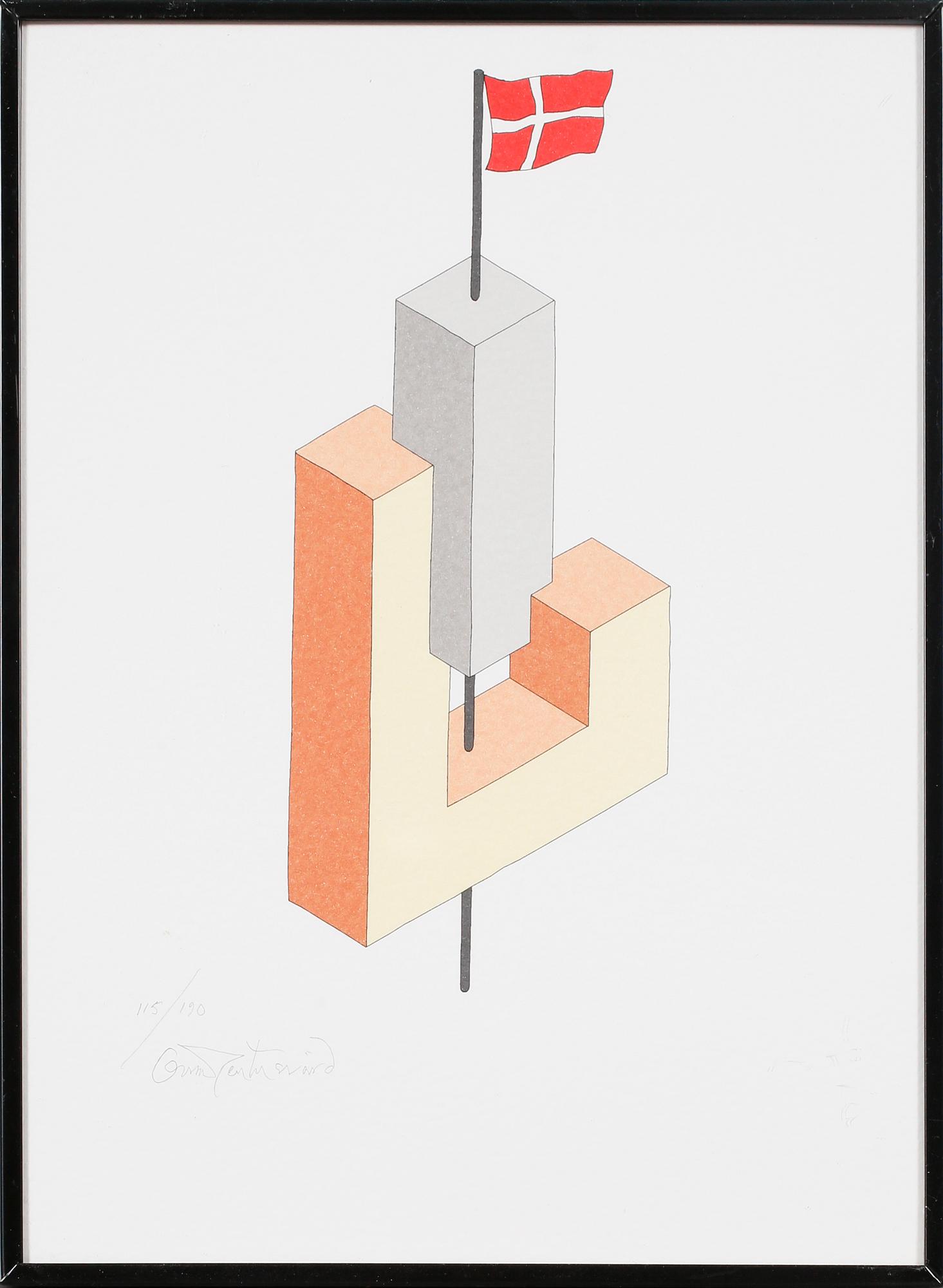 OSCAR REUTERSVÄRD, 15 st, mapp av färglitografier, signerade och numrerade.