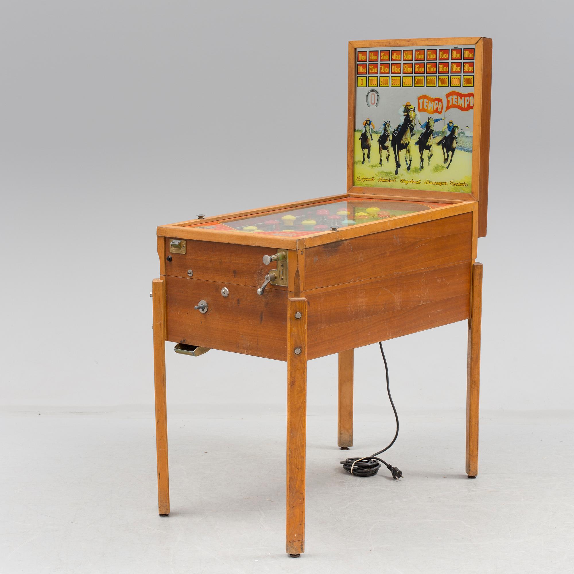 FLIPPERSPEL, Bergmann Company, Hamburg, 1950-tal.