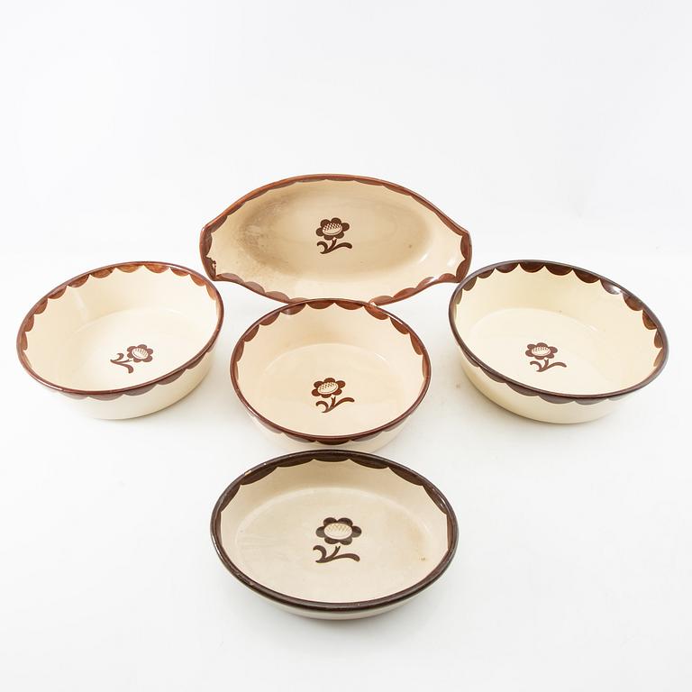 Wilhelm Kåge, designs 12 pieces "Pyro" Gustavsberg mid-20th century.