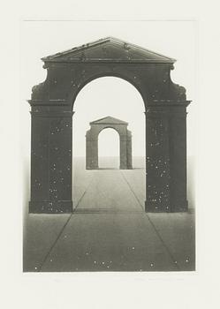 Pentti Lumikangas, torrnål, akvatint, signerad och daterad 1987, numrerad 33/100.