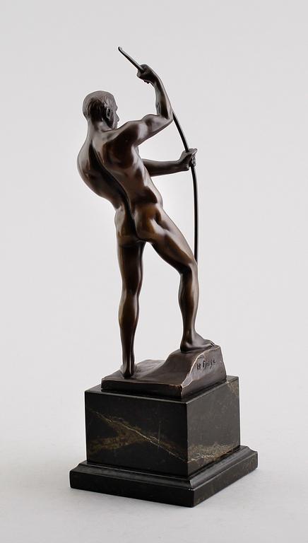 SKULPTUR, brons, signerad H. Riese, 1900-talets första hälft.