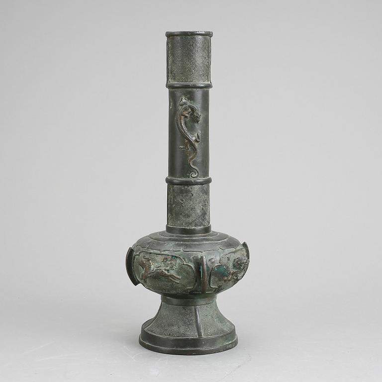 VAS, patinerad brons, Japan, 1800-tal.