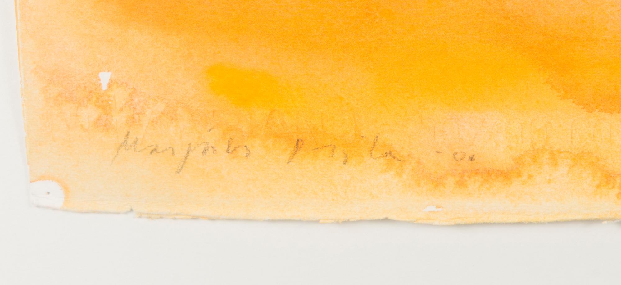 MARJUKKA PAUNILA, water colour, signed, unclear date.