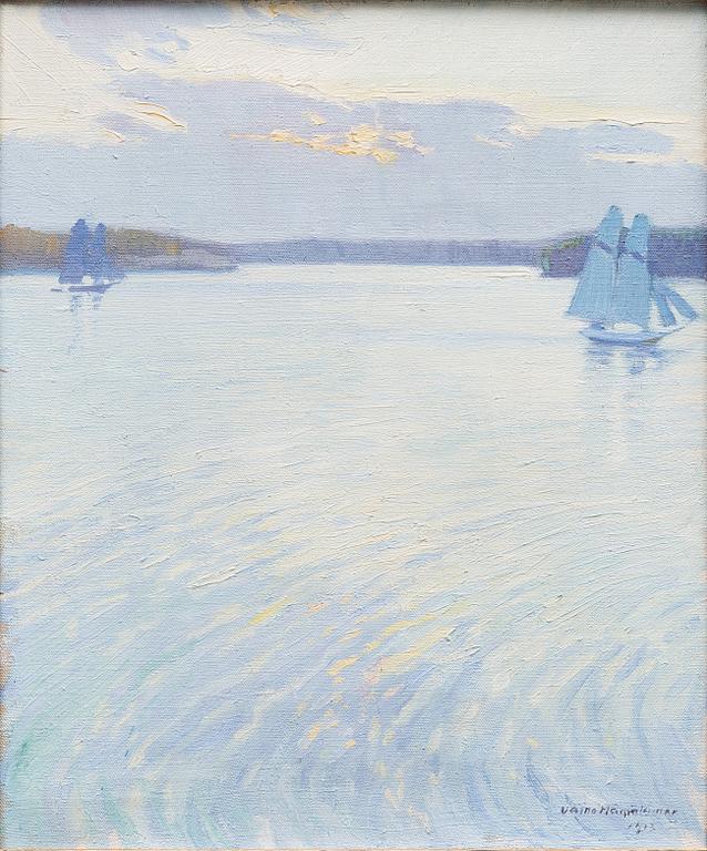 VÄINÖ HÄMÄLÄINEN, oil on canvas, signed and dated 1913.