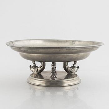 Estrid Ericson, serving dish, pewter, model number A289, Svenskt Tenn, Stockholm 1928.