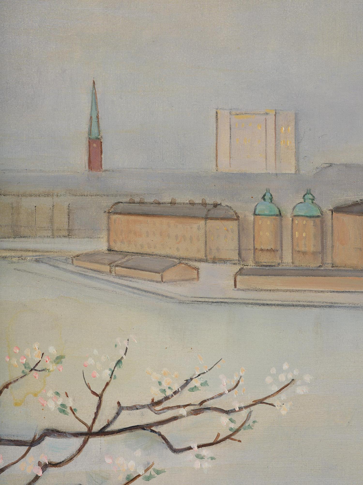 Einar Jolin, View of Riddarholmen.