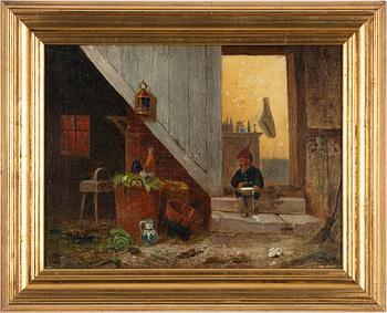 Frans Wilhelm Odelmark, The Tomte and the Hen.