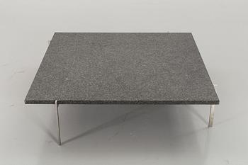 A Poul Kjaerholm 'PK-61A' granite top sofa table, Fritz Hansen, Denmark 2008.