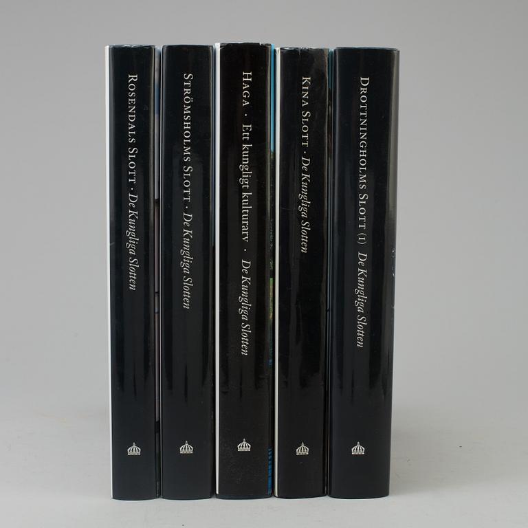 BOKVERK, 5 volymer, "De Kungliga Slotten", 2000-tal.