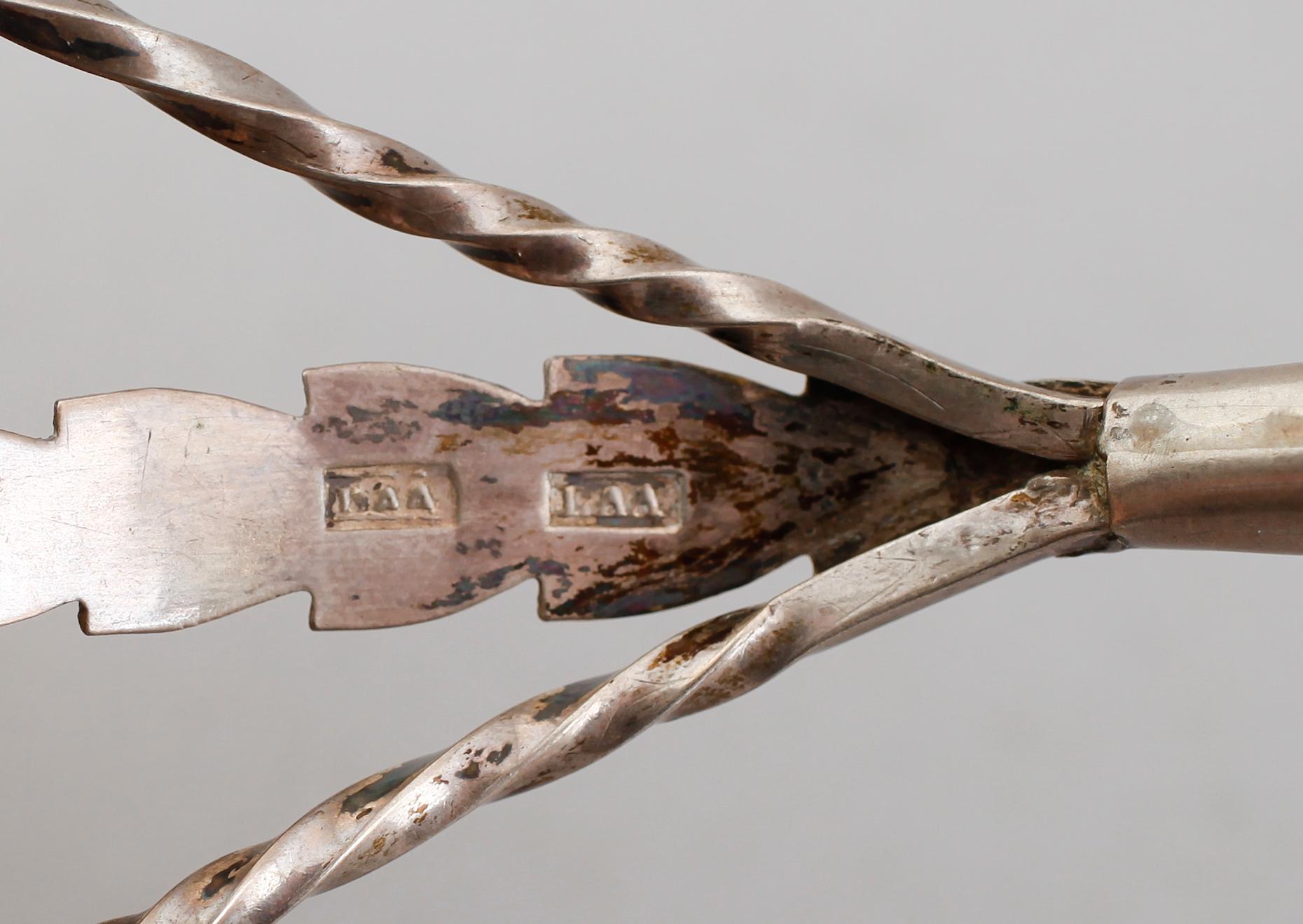 SOPPSLEV, silver, otydliga stämplar, 1800-tal.