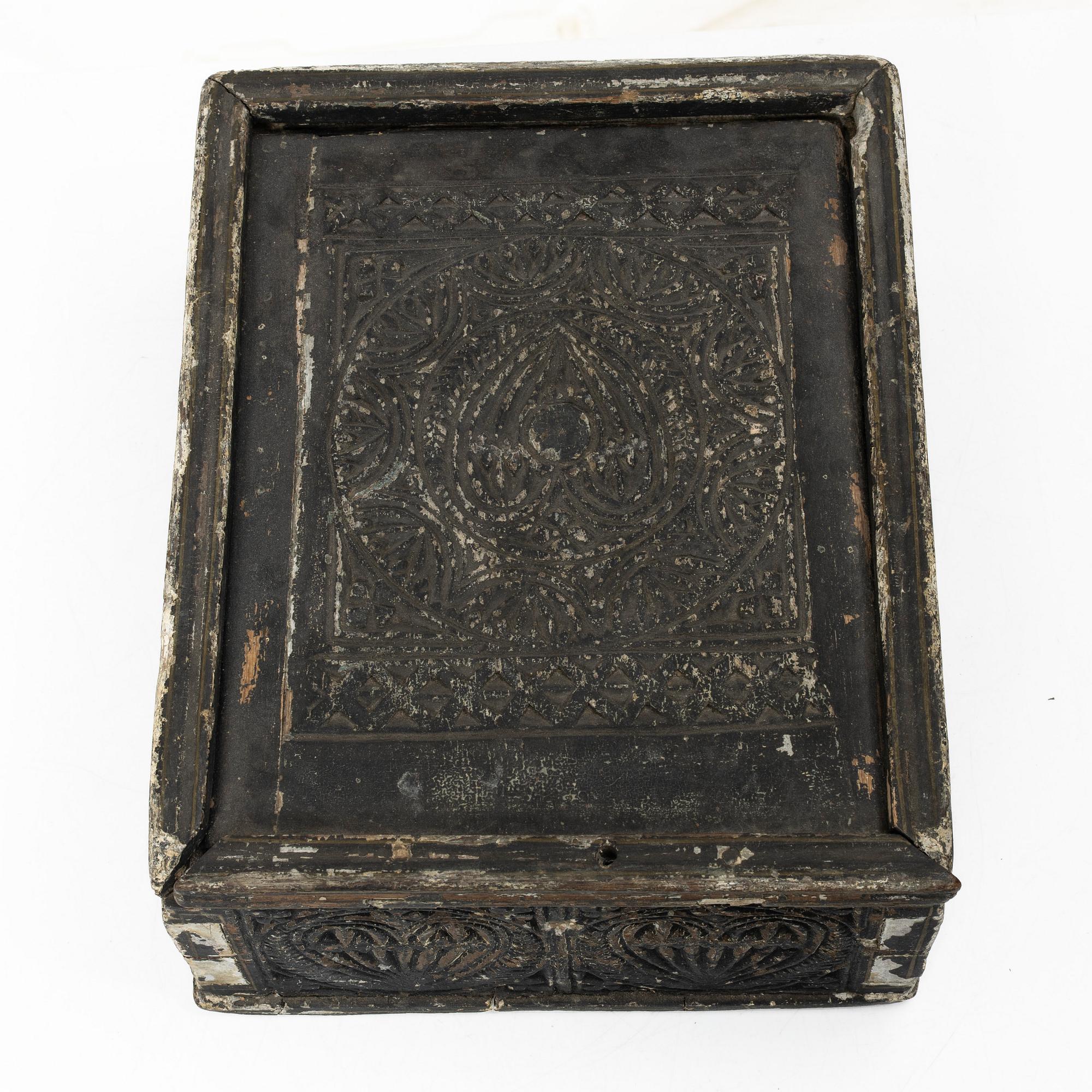 Ljuslåda, Allmoge, Småland/Västergötland, 17-/1800-tal.