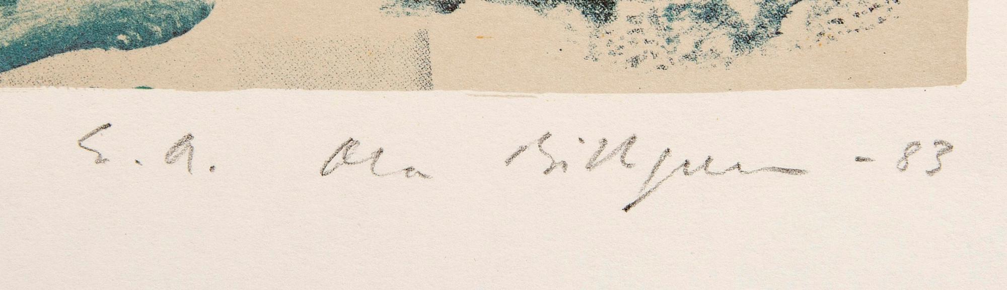 Ola Billgren, color lithograph, signed -83 EA.