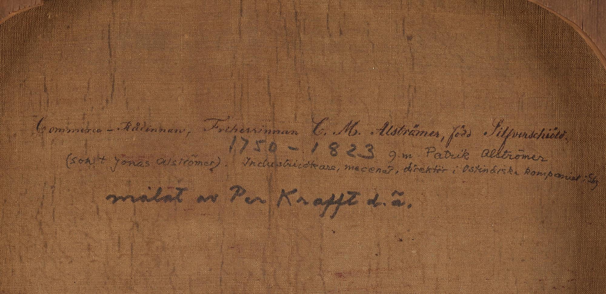 Per Krafft d.ä., "Christina Maria Alströmer", (född Silfverschiöld)(1751-1823).