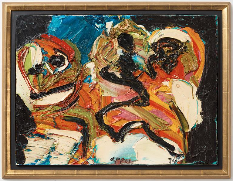 Karel Appel, "Deux personnages".