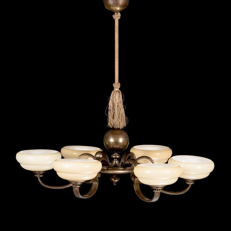 Paavo Tynell, taklampa, modell 1429/6 Taito 1930-tal.