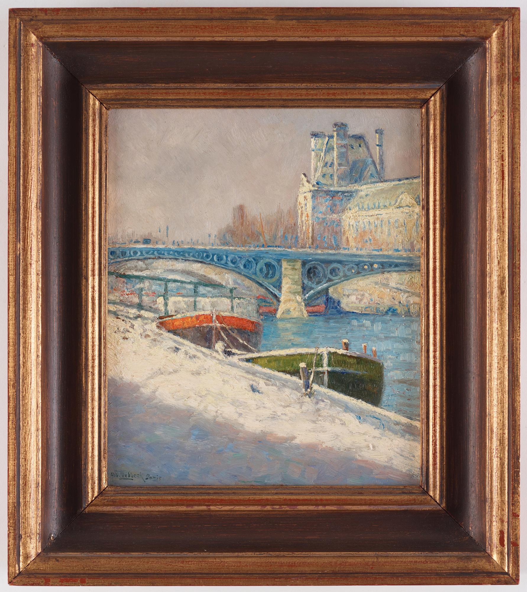 Albert Liedbeck, Paris, by the Seine.