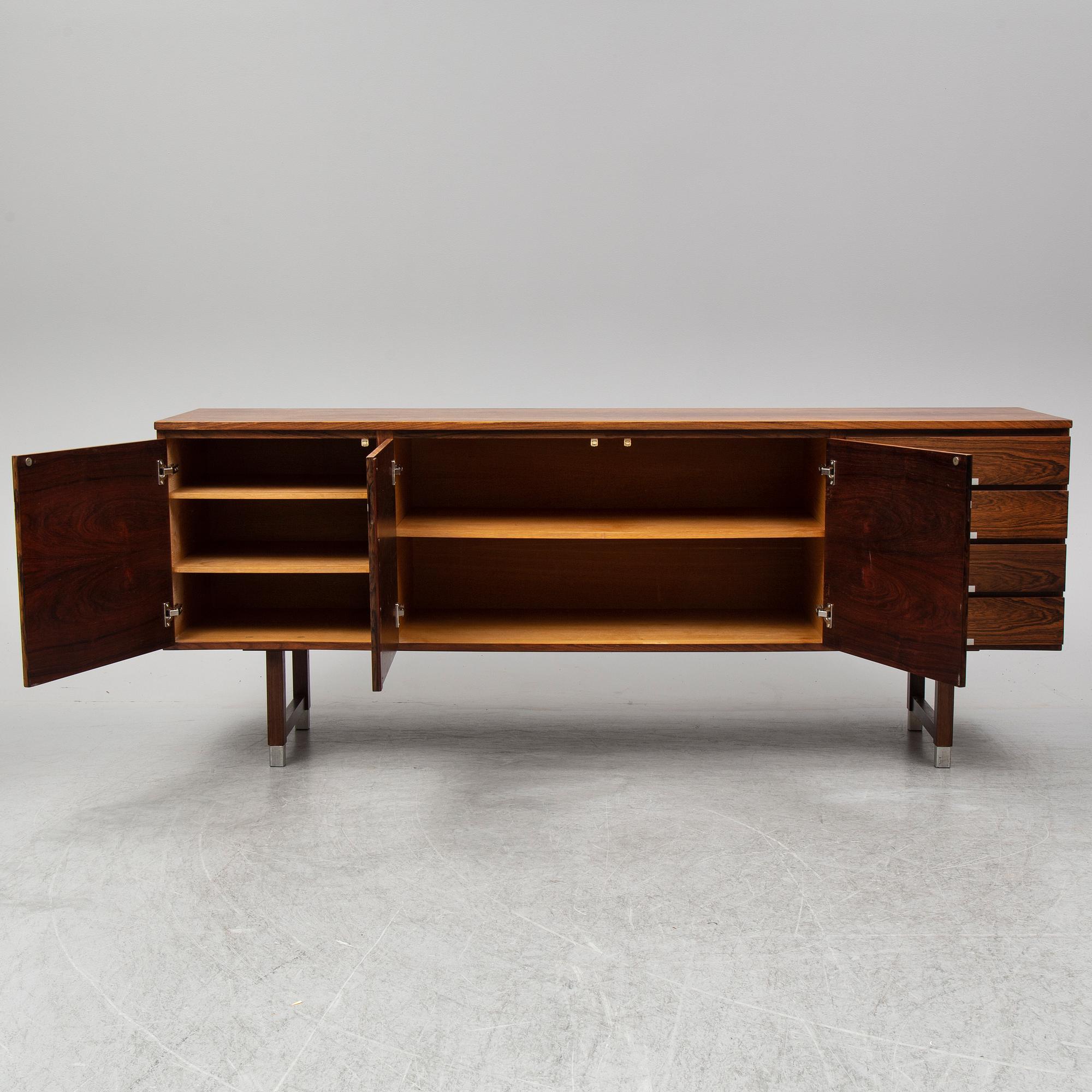 KAI KRISTIANSEN, a rosewood veneered sideboard, Preben Skov Andersen, PSA Furniture, Denmark, 1960's/70's.