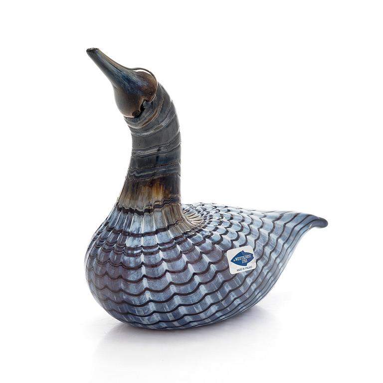 Oiva Toikka, A glass bird 'Mustakurkku-uikku', Nuutajärvi.