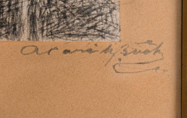 ALARIK BÖÖK, 4 st teckningar, signerade.