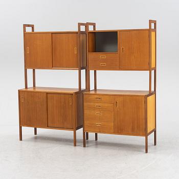 Gillis Lundgren, bokhyllor, ett par, "System-serien", IKEA, 1960-tal.