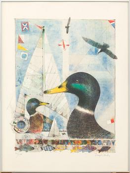 BENGT LANDIN, färglitografi, signerad och numrerad 101/290.