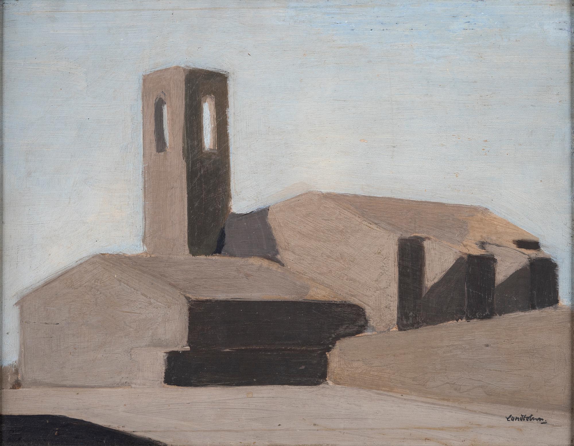 Sixten Lundbom, oil on panel, signed.