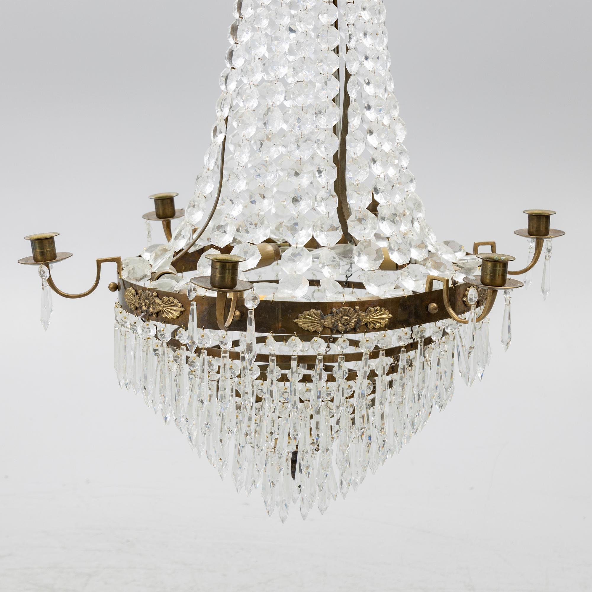 Chandelier, Empire style, early 20th century.