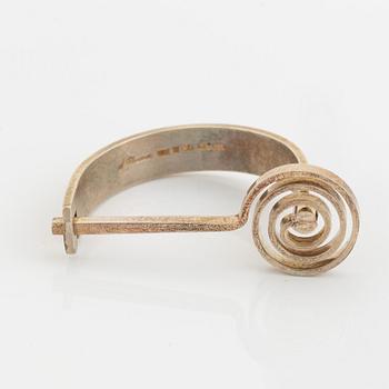 Lars Håkansson, a silver bangle. Lund Sweden 1981.