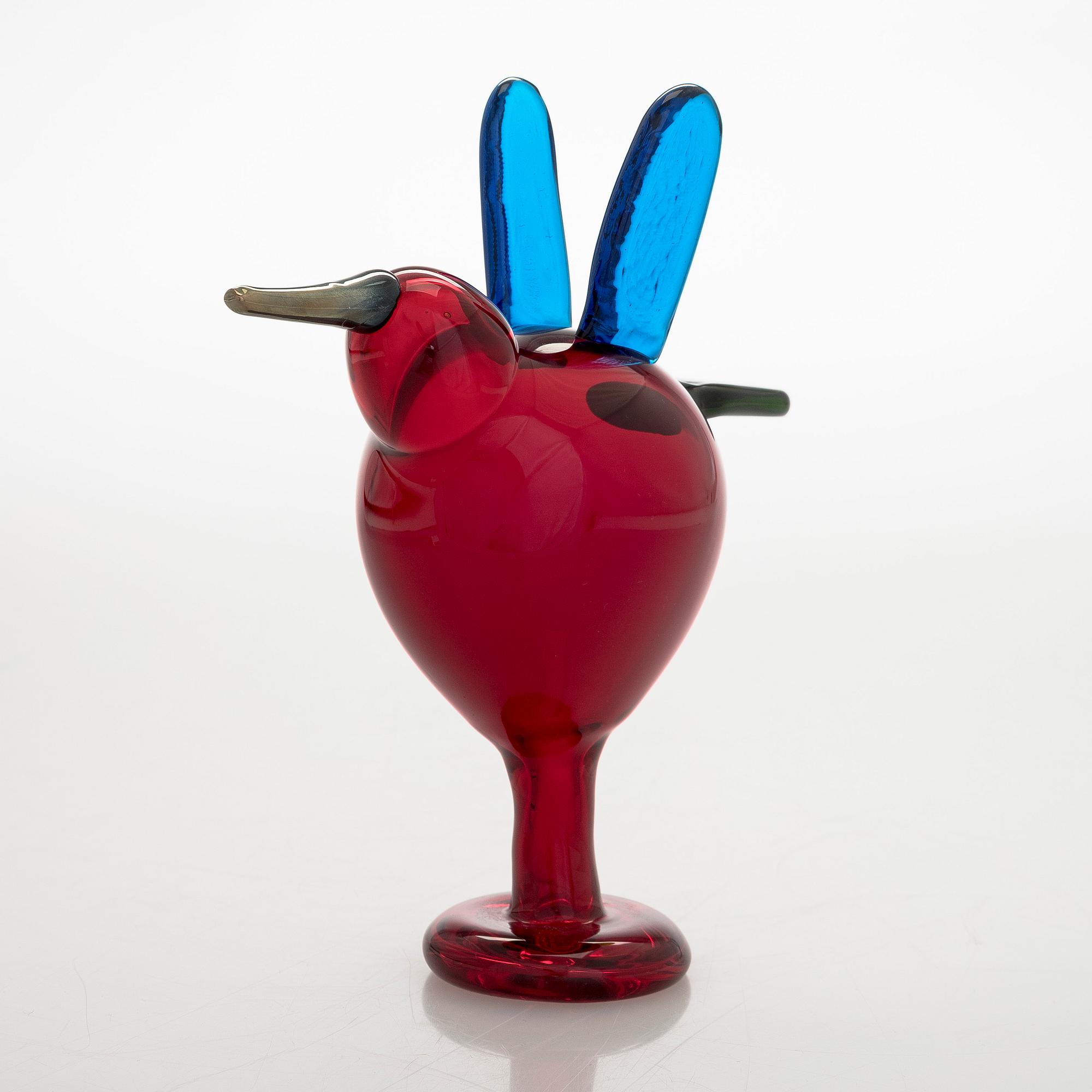 Oiva Toikka, 215th anniversary glass bird, 'Catcher', signed O. Toikka Nuutajärvi 1793-2008, 181/1215.