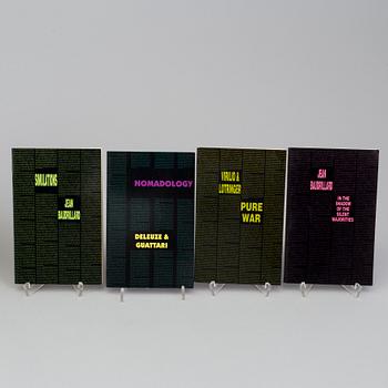 BOOKS, 12 pcs, on contemporary art and theory.