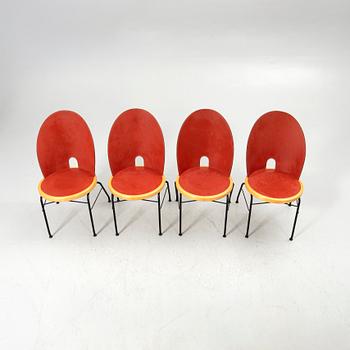 Chairs, 4 chairs, Oblado/Jazz, Blå Station, Åhus, late 20th century.