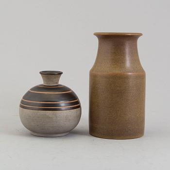 Two stoneware vases by Erich och Ingrid Triller, Tobo.