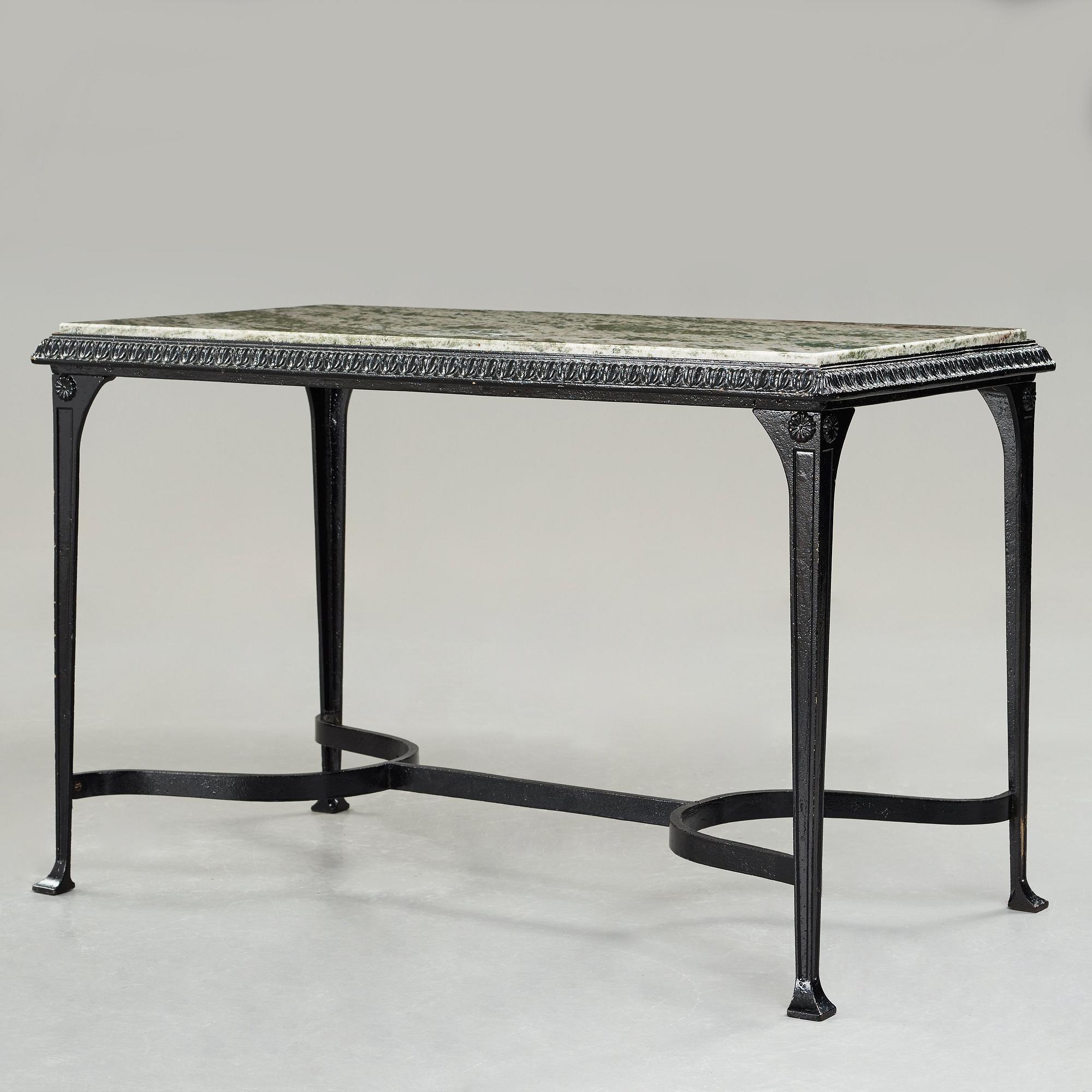 Folke Bensow, a cast iron table "Trädgårdsmöbeln Näfverqvarns n:r 10" by Näfveqvarns Bruk.
