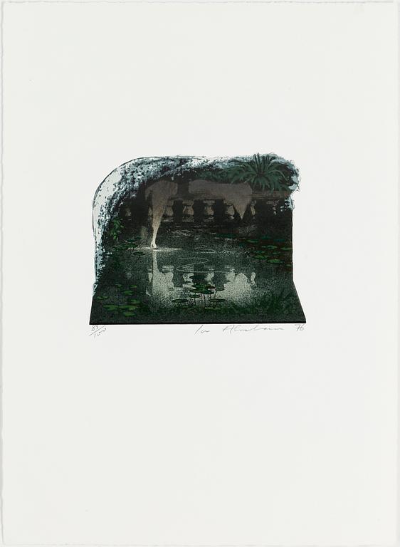 IVOR ABRAHAMS, färgserigrafier (2), 1976,  signerade och numrerade 83/100.