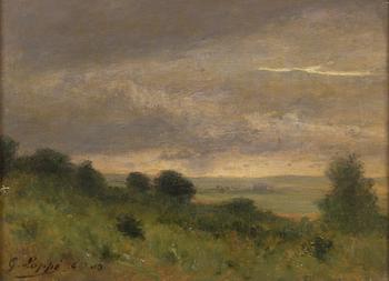 Gabriel Loppé, Twilight Landscape, ("Harrogate").