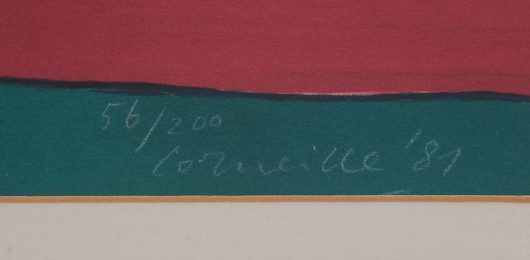 BEVERLOO CORNEILLE, färglitografi, signerad, daterad -81 och numrerad 56/200.