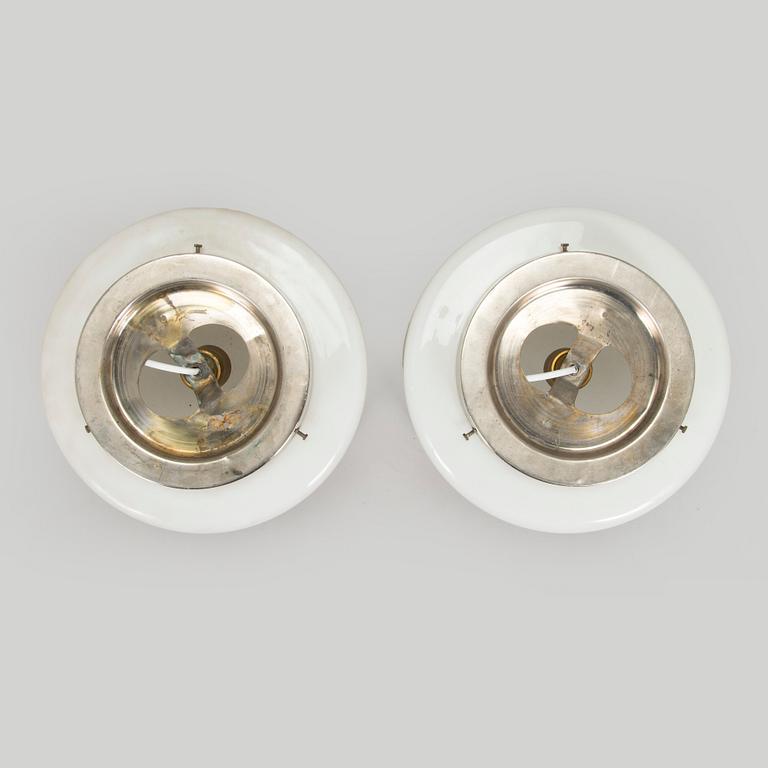 Paavo Tynell, A pair of 1930s ceiling light '2028', Taito Oy, Finland.