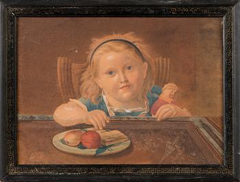 JOHANN BAPTIST REITER, A GIRL AT THE DINNER TABLE.