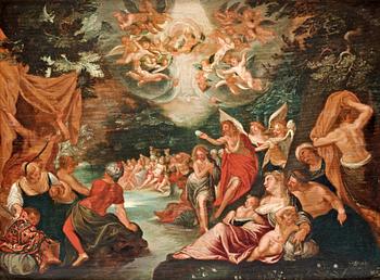 Hendrick van Balen Attributed to, The Baptism of Christ.