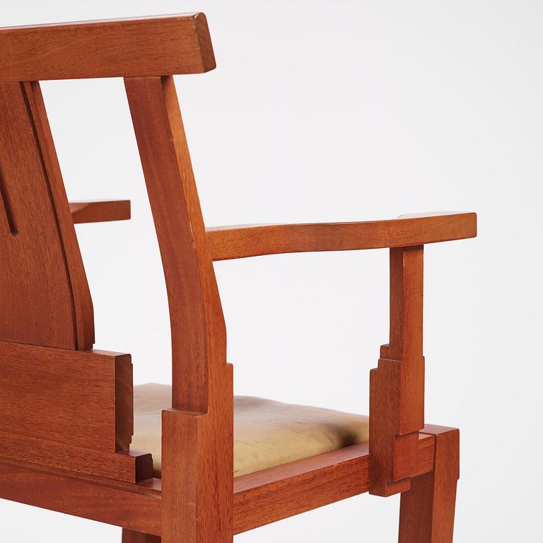 John Kandell, a set of four "Solitär" chairs, Källemo, Värnamo, post 1985.